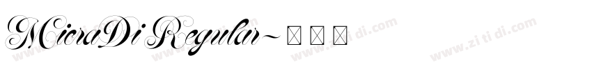 MicraDi Regular字体转换